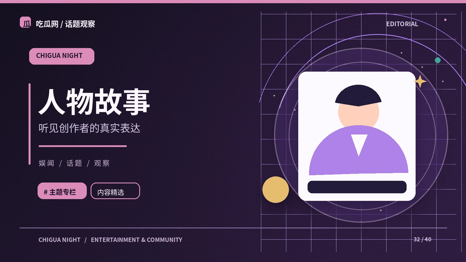 星娱与人物作品栏目图